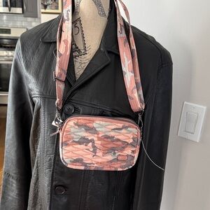 Lug Coupe Convertible Crossbody Belt Bag  Camo Rose,